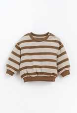Play-up Striped Jersey Sweater | Oat