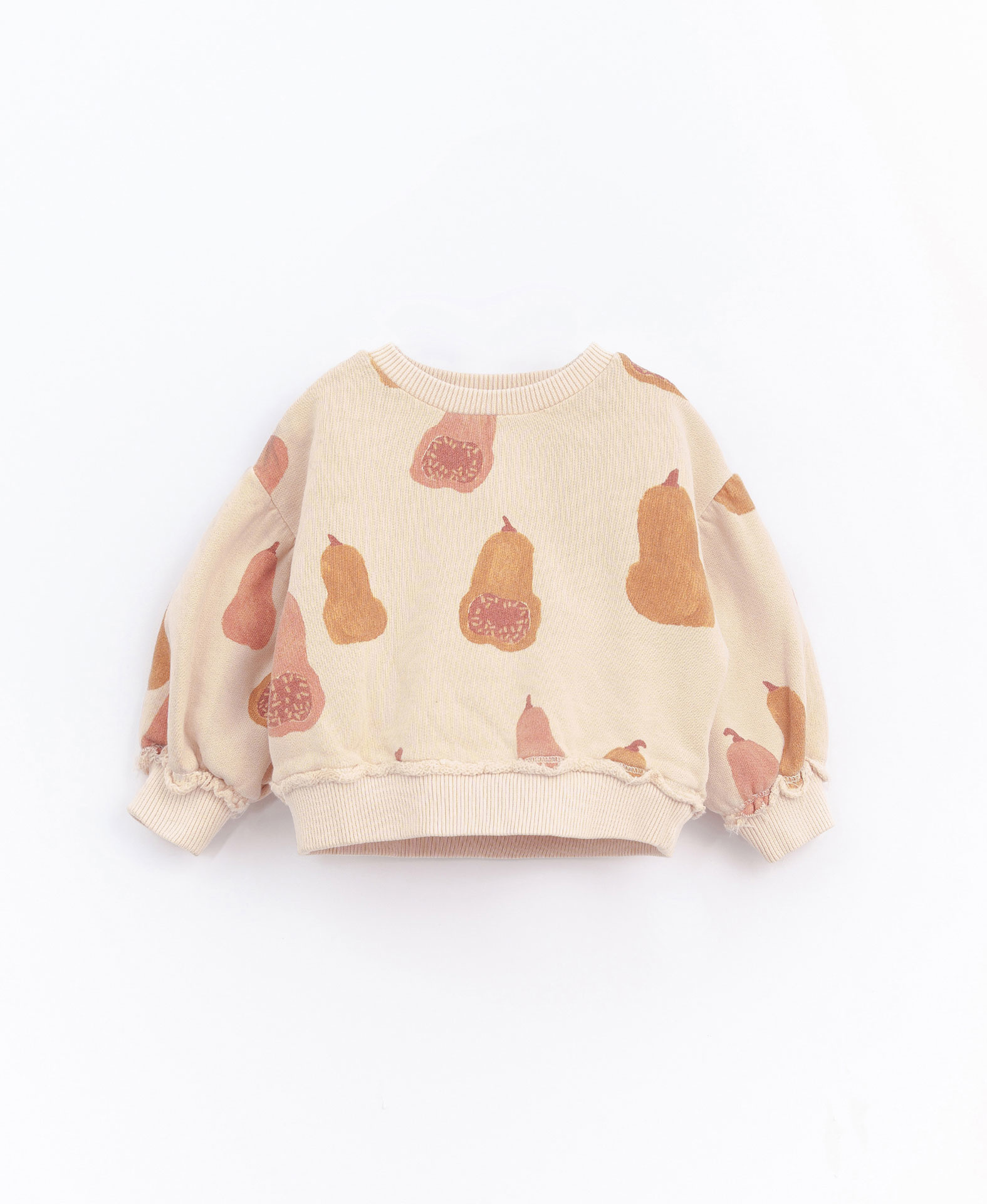 Play-up Printed Fleece Sweater | Chickpea