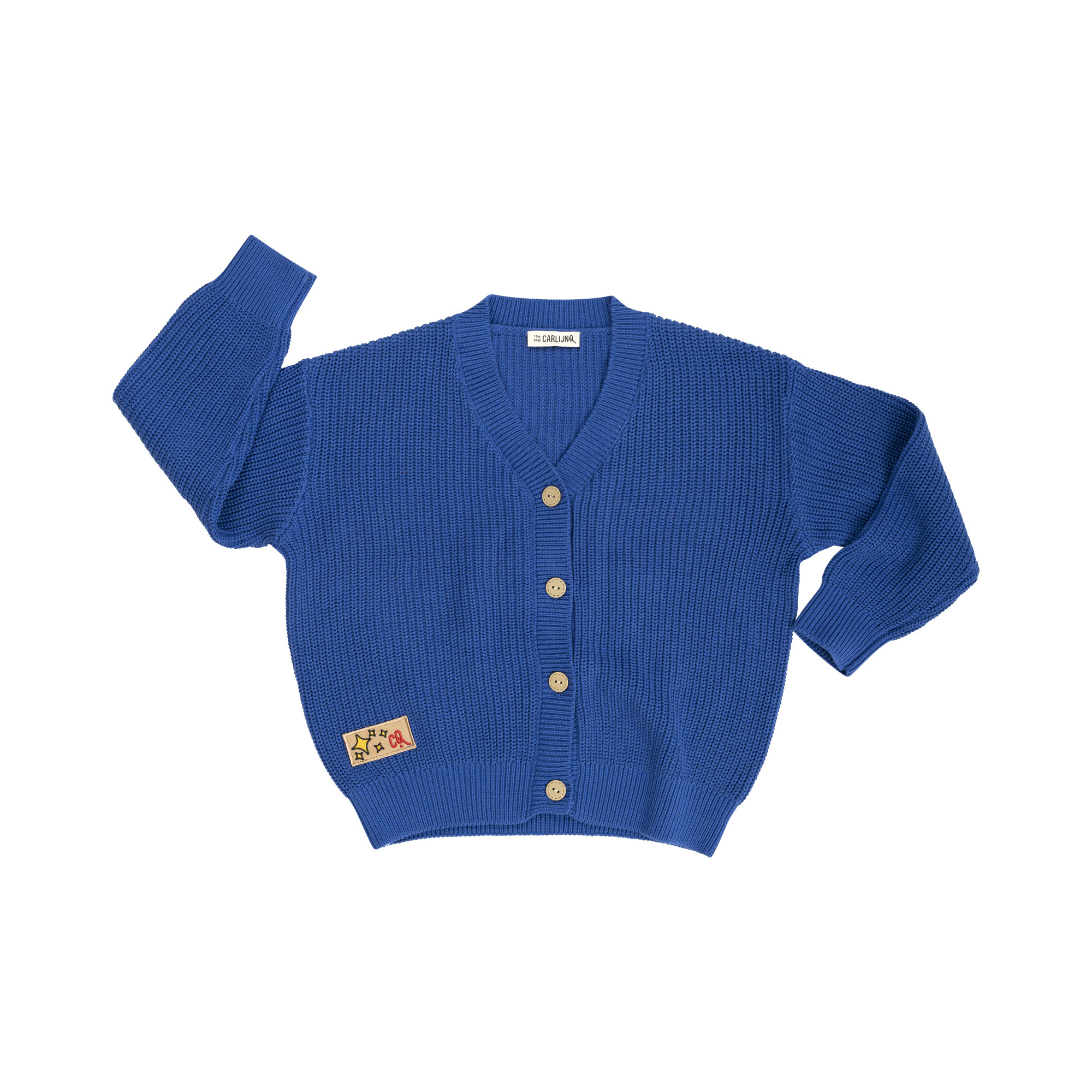 CarlijnQ Knitted Cardigan | Cobalt Bleu