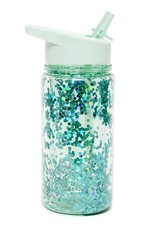 Petit Monkey Drinking bottle glitter green lily