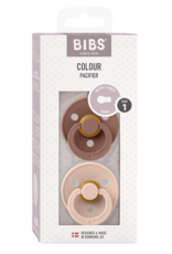 Bibs Colour Speen latex 2 symmetrical | woodchuck/blush size 1