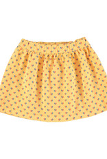 piupiuchick Short Skirt | Yellow w/ hearts allover