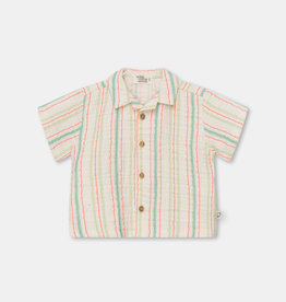 My Little Cozmo Louis | Muslin stripe baby shirt