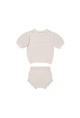 Quincy Mae Pointelle Knit Set | Natural