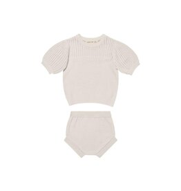 Quincy Mae Pointelle Knit Set | Natural