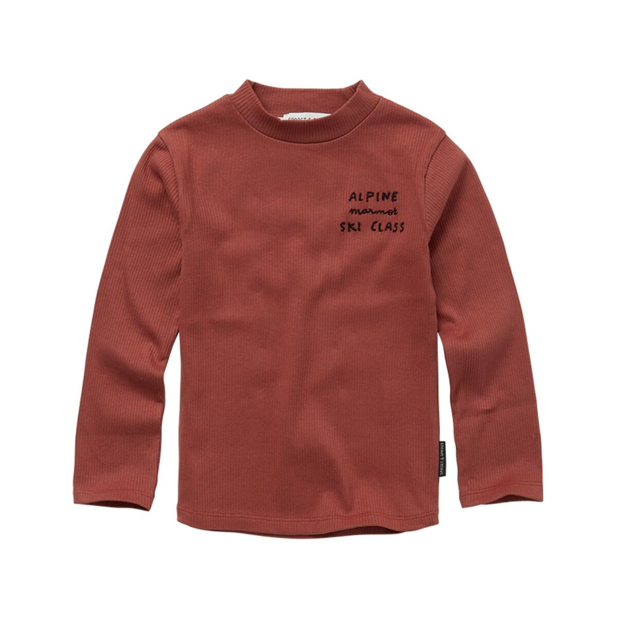 Sproet & Sprout T-shirt Turtle Neck Ski Class | Barn Red