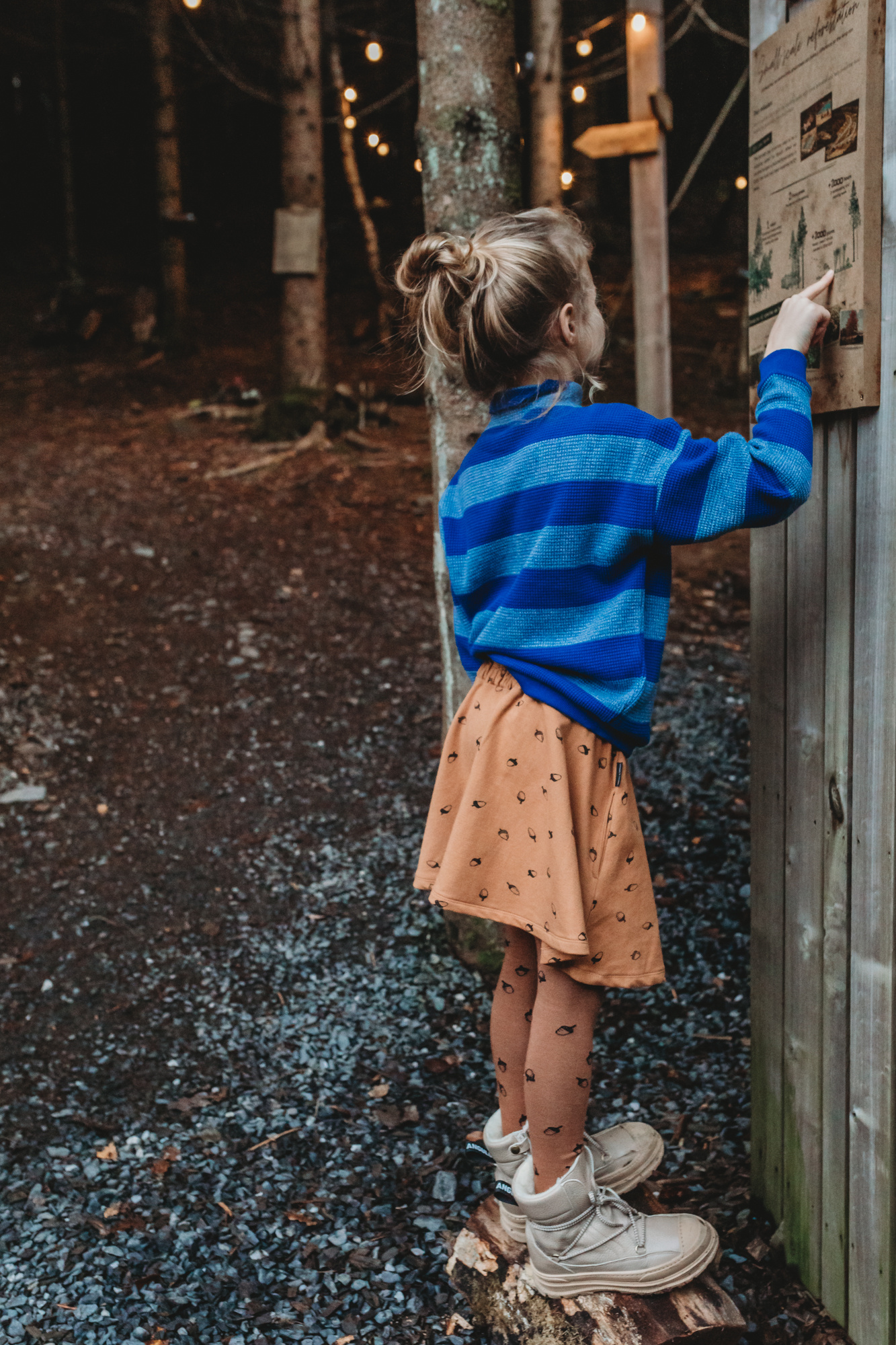 Sproet & Sprout Paperbag Skirt Acorn print | Lion