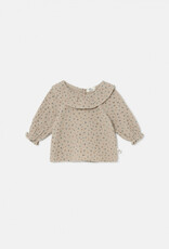 My Little Cozmo Marine gebloemde baby blouse | Beige