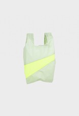 Susan Bijl The New Shopping Bag  | Pistachio & Fluo Yellow smal