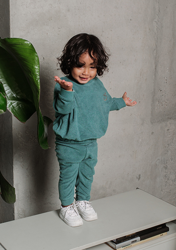 The new chapter Liam Sweater | Sage Green