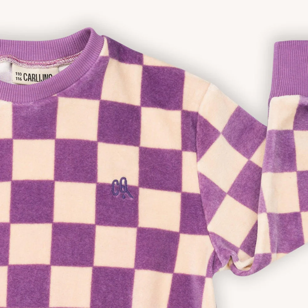 CarlijnQ Checkers | Sweater velvet