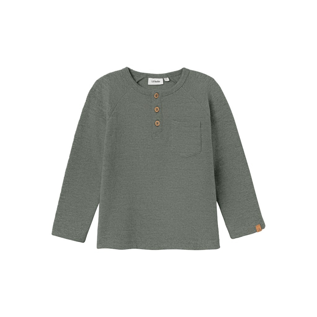 Lil Atelier Thor top | Agave Green