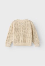 Lil Atelier Gliva LS Short Knit Cardigan | wood Ash