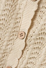 Lil Atelier Gliva LS Short Knit Cardigan | wood Ash