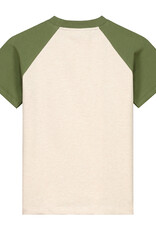 Charlie Petite Iven raglan t-shirt | Beige melange green