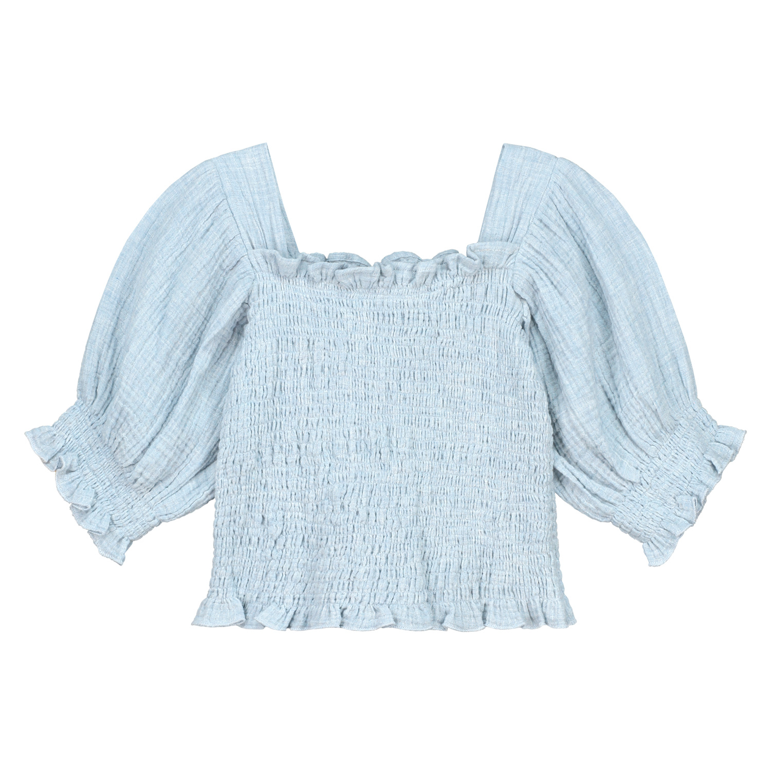 Charlie Petite Gwen top | Blue melange