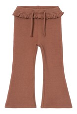 Lil Atelier Thora Slim bootcut legging | Carob Brown