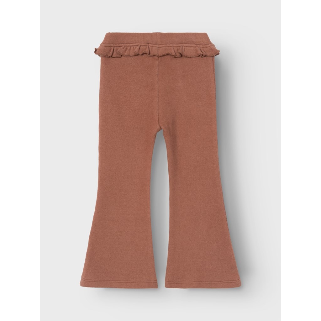 Lil Atelier Thora Slim bootcut legging | Carob Brown