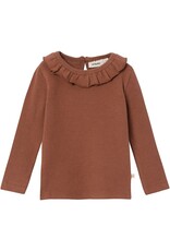 Lil Atelier Thora Slim top | Carob Brown