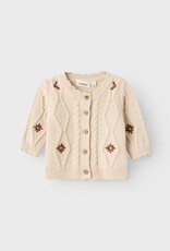 Lil Atelier Tila Knit caridigan | Fog