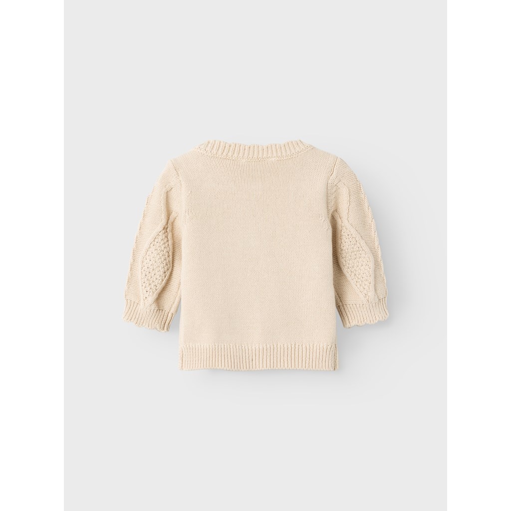 Lil Atelier Tila Knit caridigan | Fog