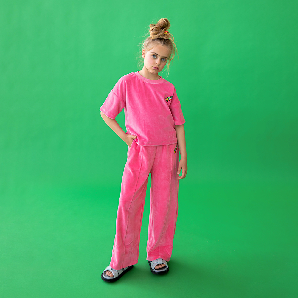 CarlijnQ Basic | Girls jogger with embroidery