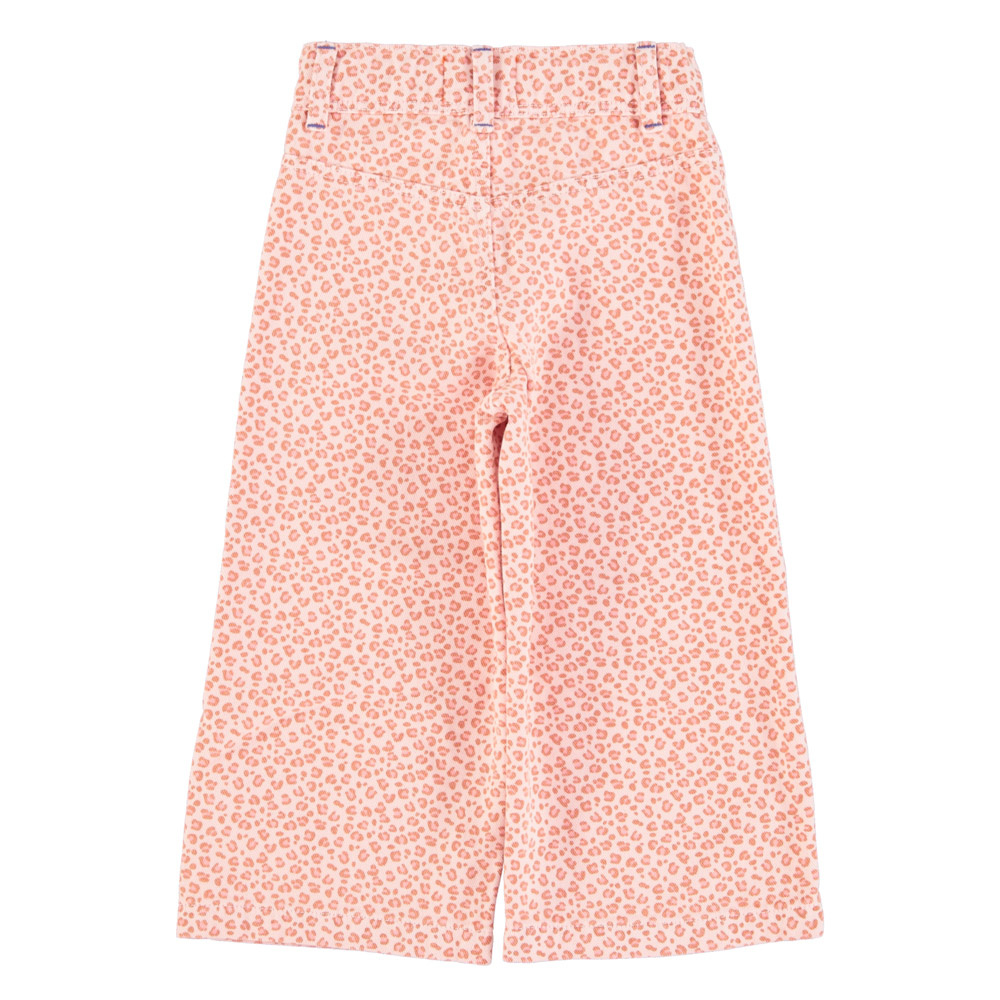 piupiuchick Flare Trousers | Light Pink w/ Animal Print