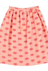 piupiuchick Long Skirt w/ Front Pockets | Pink w/ Red Lips