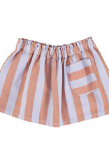 piupiuchick Short Skirt | Orange & Purple Stripes