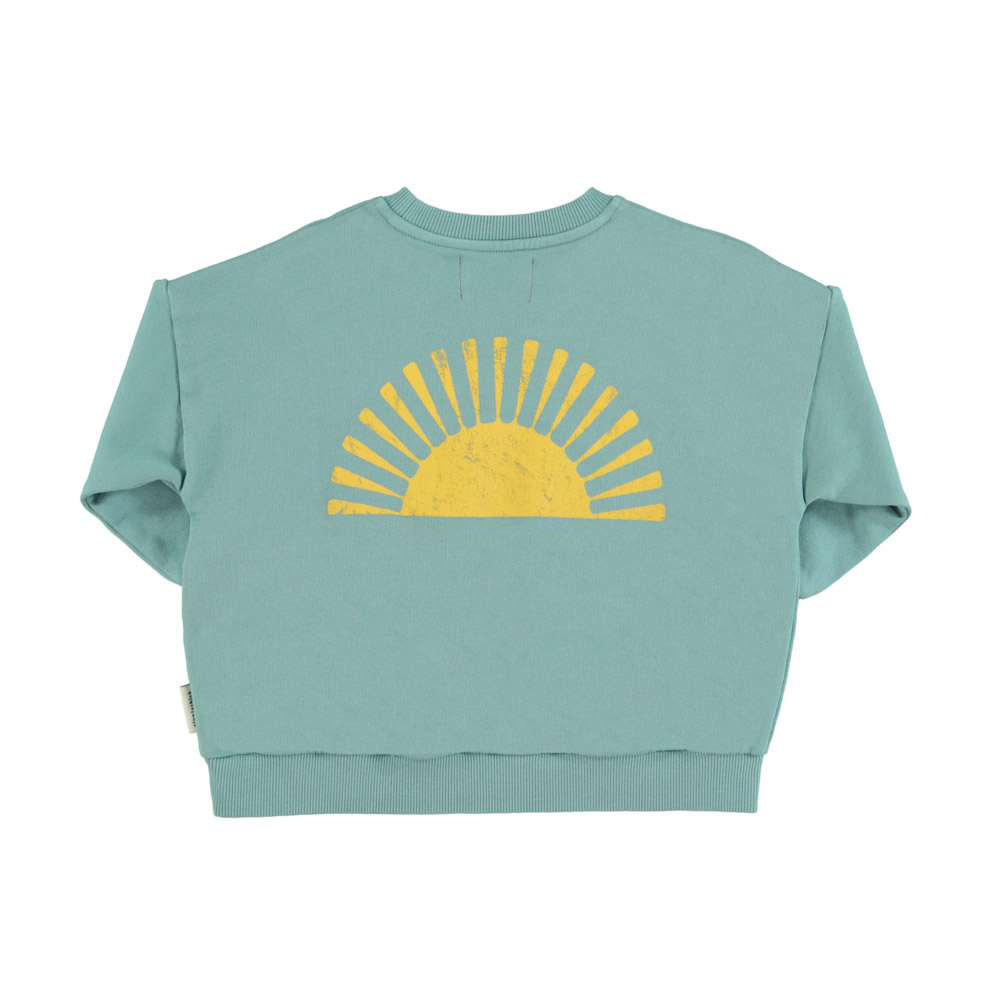 piupiuchick Sweatshirt | Green w/ "Burning Sand" Print