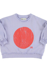 piupiuchick Sweatshirt w/ Balloon Sleeves | Lavender w/ Red Circle Print