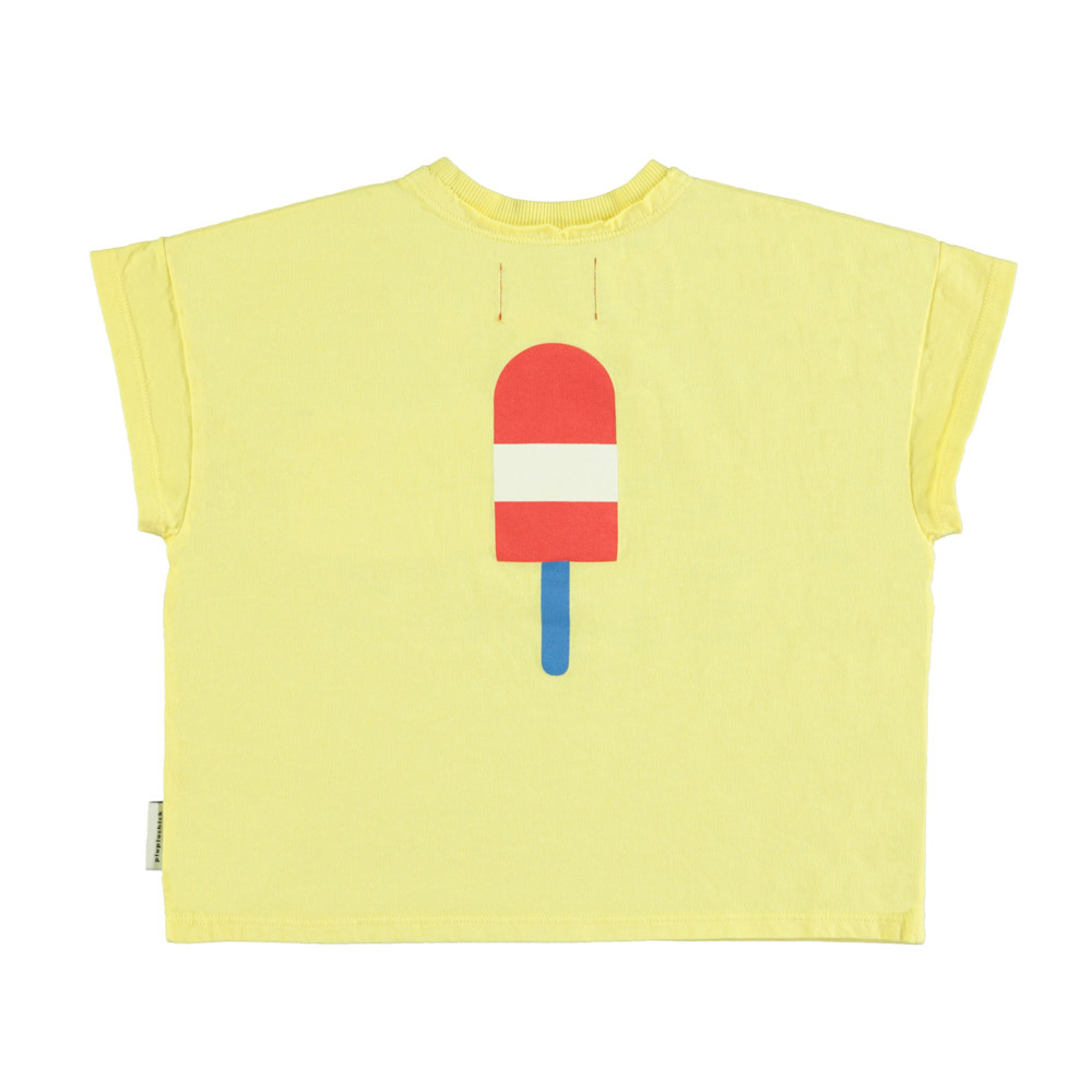 piupiuchick T-Shirt | Yellow w/ Ice Cream Print