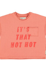 piupiuchick T-Shirt | Terracotta w/ "Hot Hot" Print