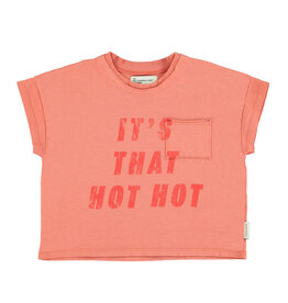 piupiuchick T-Shirt | Terracotta w/ "Hot Hot" Print