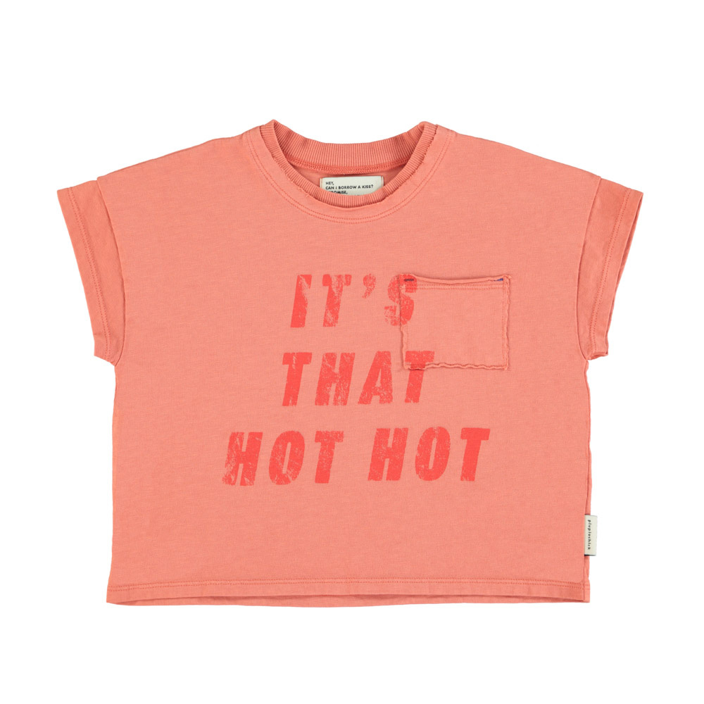 piupiuchick T-Shirt | Terracotta w/ "Hot Hot" Print