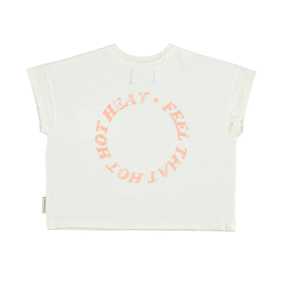 piupiuchick T-Shirt | Ecru w/ Heart Print