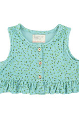 piupiuchick Top | Light Blue w/ Yellow Flowers