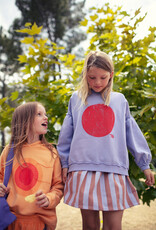 piupiuchick Sweatshirt w/ Balloon Sleeves | Lavender w/ Red Circle Print