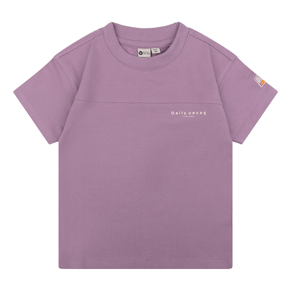 Daily Seven Organic t-shirt Daily 7| Old Purple