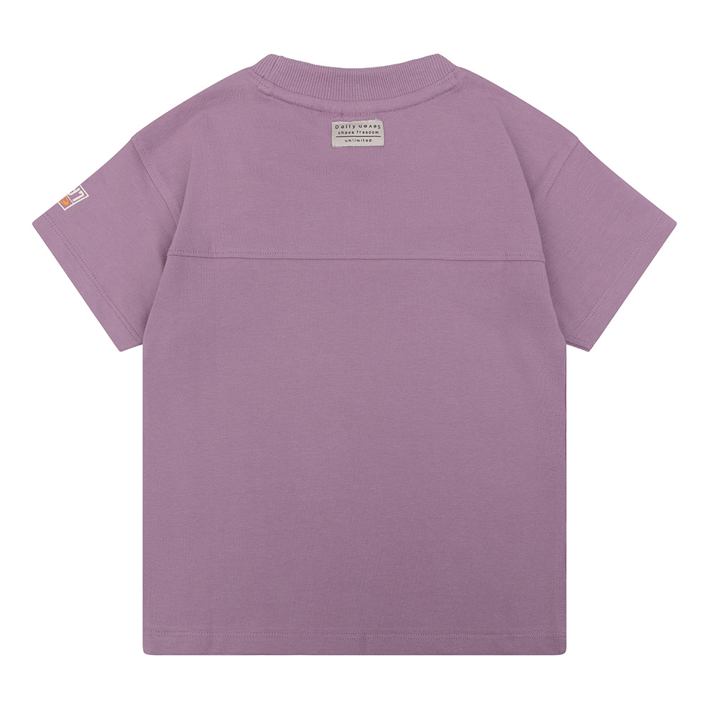 Daily Seven Organic t-shirt Daily 7| Old Purple