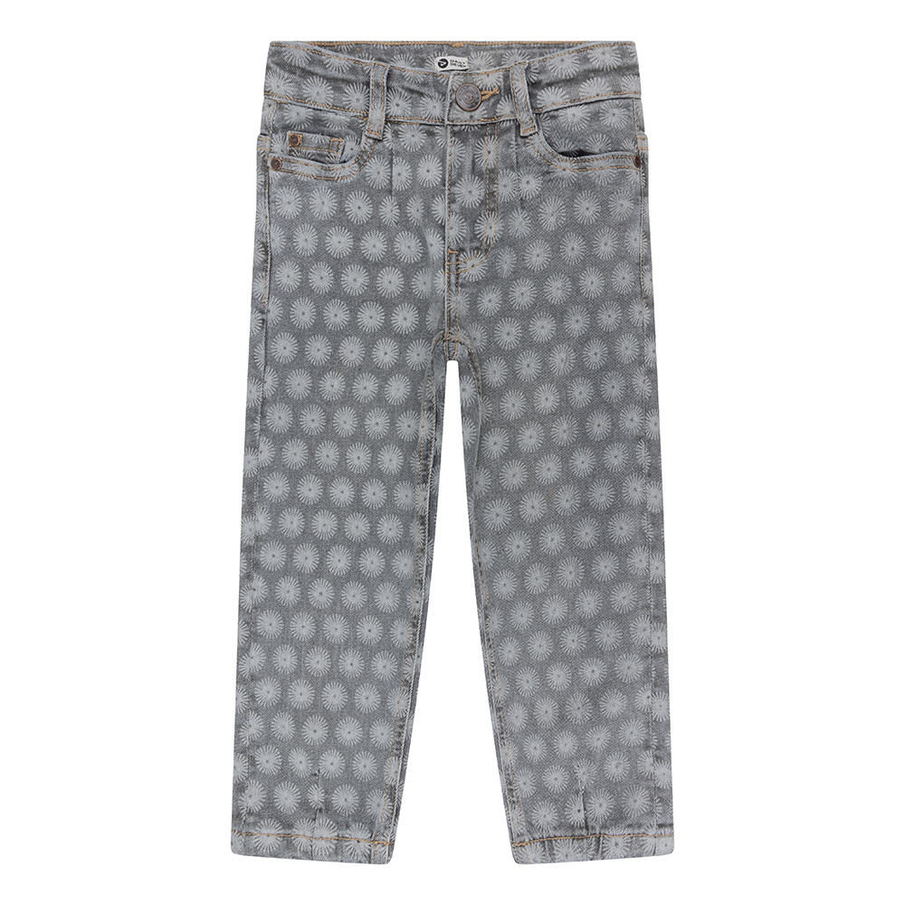 Daily Seven Ruby mom fit printed  | Grey denim