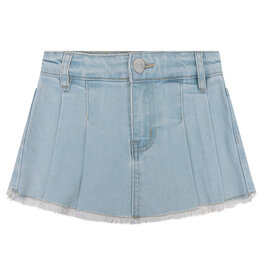 Daily Seven Denim Skort Pleat | Used Light Denim