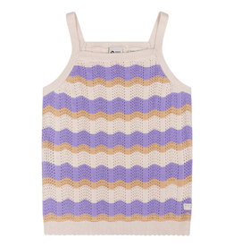 Daily Seven Knitted Singlet | Dahlia Purple