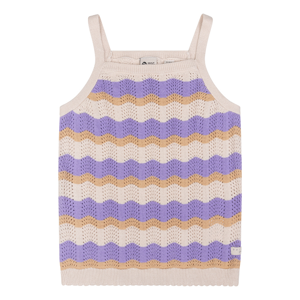 Daily Seven Knitted Singlet | Dahlia Purple