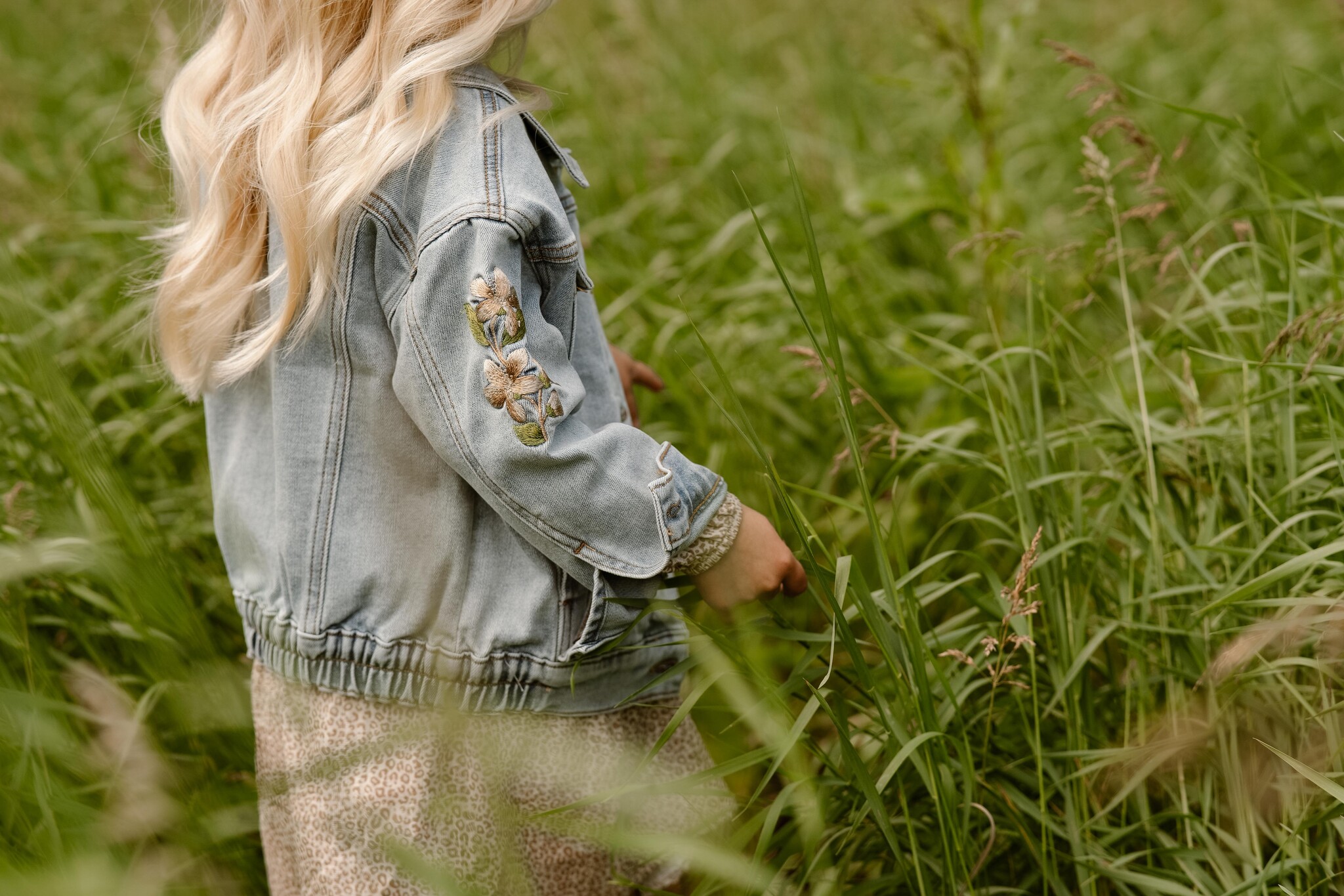 Daily Seven Jeans Jacket Flower | Light Denim