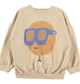 Lötie kids Sweatshirt Sun&Glasses | Latte