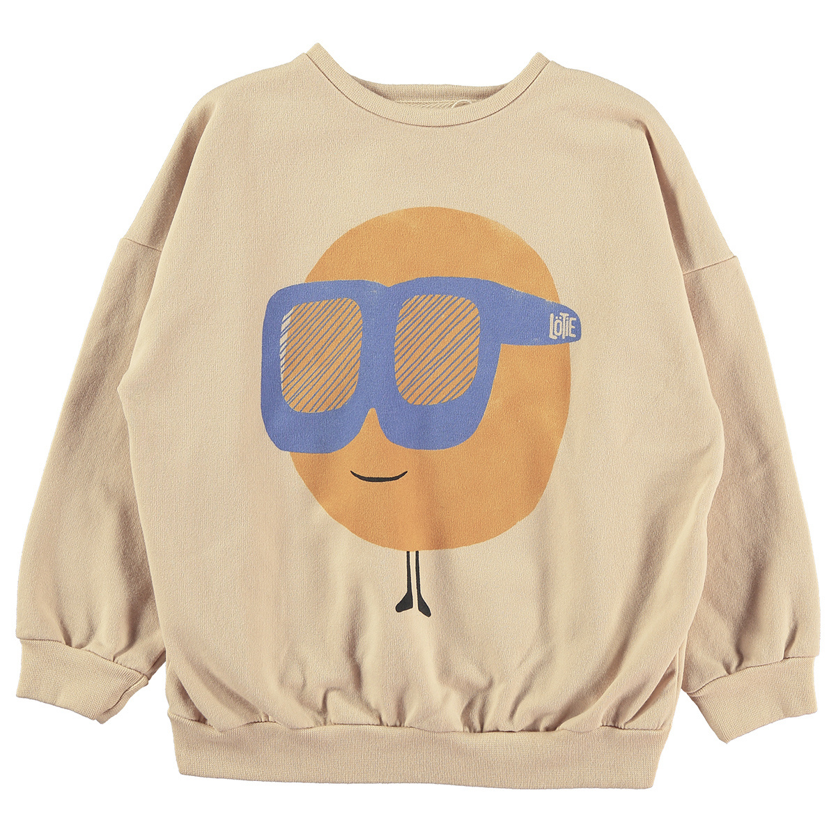 Lötie kids Sweatshirt Sun&Glasses | Latte