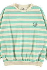 Lötie kids Sweatshirt Stripes+Fish | Off White