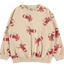 Lötie kids Sweatshirt Octopuses | Latte