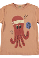 Lötie kids Retro T-shirt Octopus | Peach